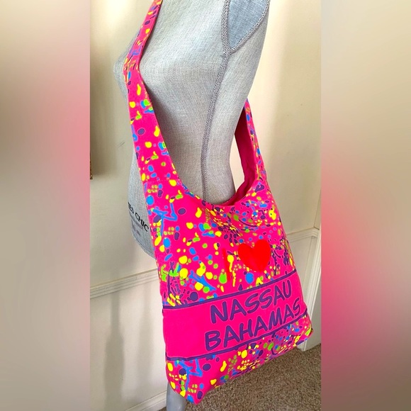 I ❤️ NASSAU BAHAMAS CROSSBODY BAG TRAVEL BAG BEACH BAG 🌟NEW🌟 - Picture 5 of 15